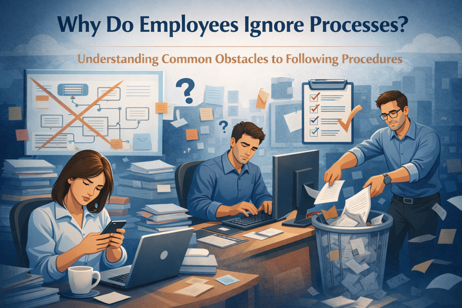 why do employees ignore processes